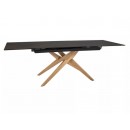 Стол обеденный SIGNAL LORETO Ceramic Ossido Bruno коричневый/дуб 180-230/90